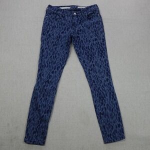 Pilcro and the Letterpress Jeans Womens 26 Leopard Print Mid-Rise Skinny Pants